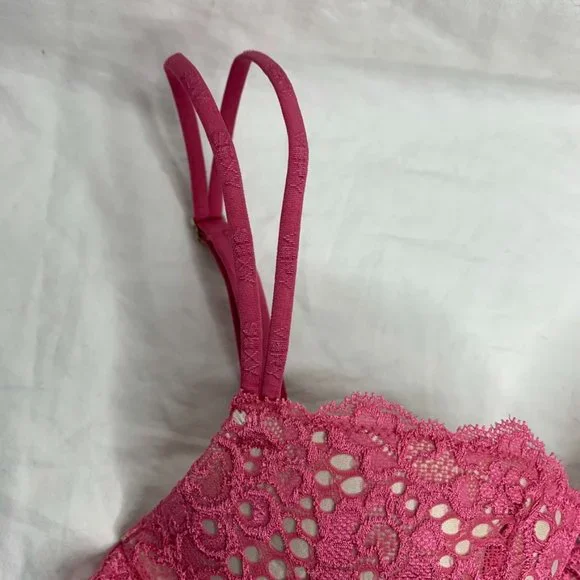 Victoria's Secret Pink floral lace push up bra 34A - Picture 7 of 11